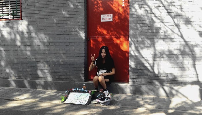 十一,,国庆,,长假,,北京,,南锣鼓巷,,荷花市场,,摆摊,,头上草,,体验,