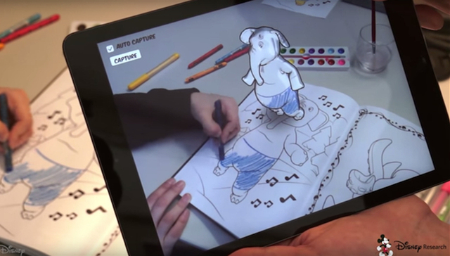 科技,,迪士尼,,秘密花园,,涂色书,,增强现实,,Augmented,Reality,,AR技术,