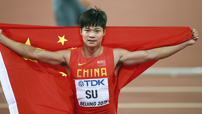 苏炳添创造世锦赛中国男子4X100银牌纪录