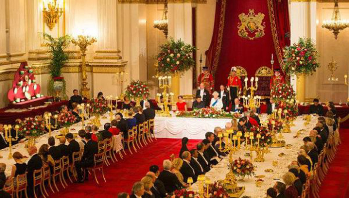 白金汉宫,国宴,菜单