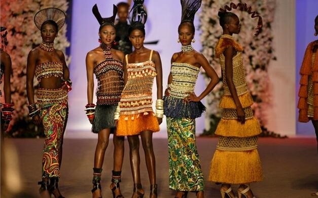 Valentino,时装秀,黑人模特