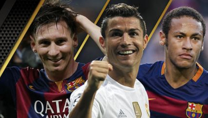 FIFA金球奖三人候选名单公布 梅西C罗内马尔入围