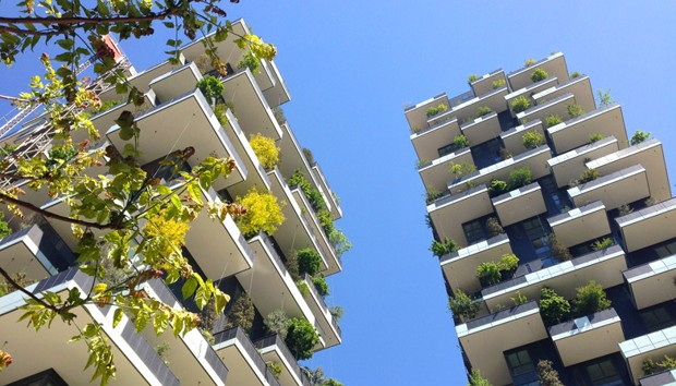 城市,建筑,设计,空中花园,可持续发展,生态,碳排放