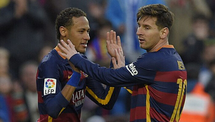 “MSN”又秀恩爱 梅西说他和内马尔搭档很快乐