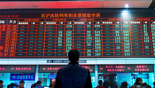 春运期间北京等多地铁路局增开列车