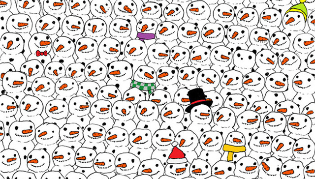 找熊猫,找你妹,找不同,插画,无聊