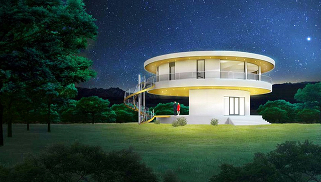 太阳能房屋随太阳转动