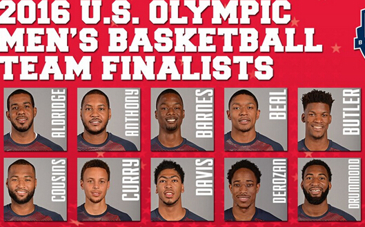 【NBA官网】詹皇库里领衔 美国男篮公布里约奥运30人集训名单
