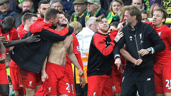 英超第23轮：利物浦五球疯狂逆转 奥斯汀首秀绝杀曼联