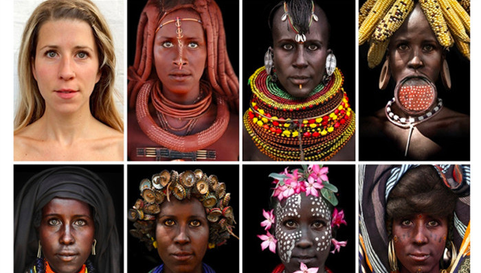 非洲,化妆,种族,有色人种,歧视,部落文化