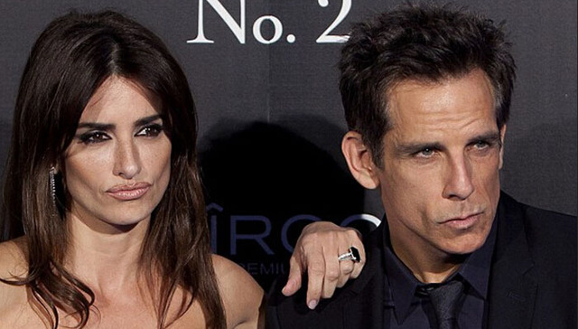 佩内洛普·科鲁兹和本·斯蒂勒出席《超级名模2》马德里首映式