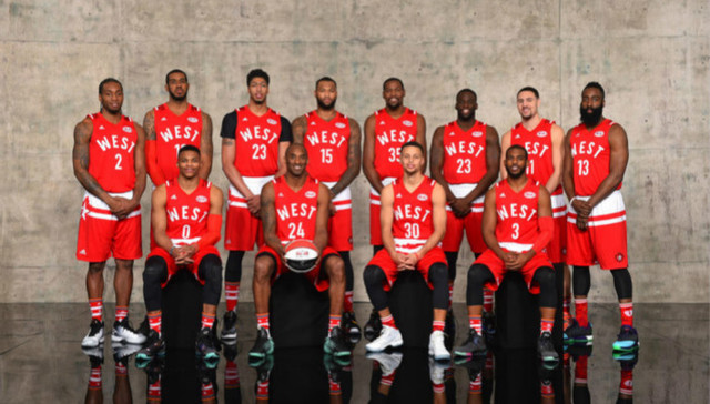 2016年NBA全明星周末落幕 西部完胜威少抢戏