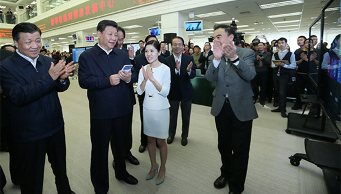 新闻舆论,习近平,调研,央视,新华社,人民日报