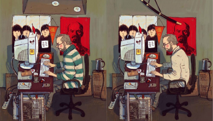 插画,办公环境,办公室