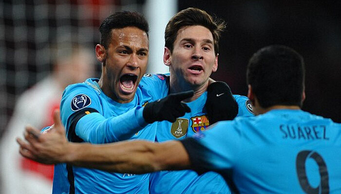 巴萨,梅西,内马尔