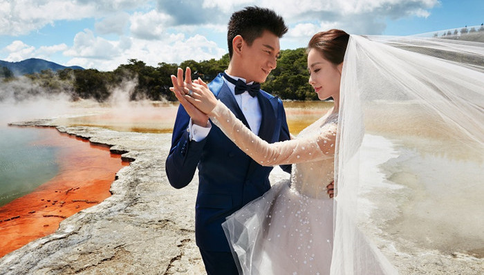 吴奇隆与刘诗诗婚纱照曝光 两人即将大婚（组图）