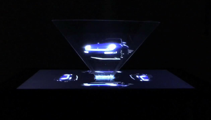 保时捷,全息广告