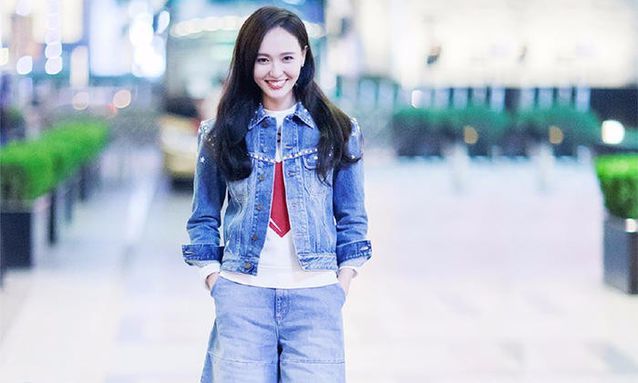 穿搭,明星,街拍,牛仔