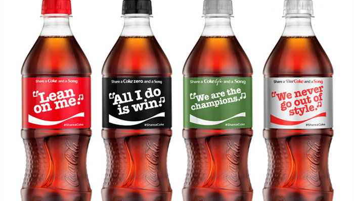 可口可乐,歌词瓶,昵称瓶