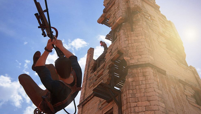 这次《神秘海域4：盗贼末路》加入了3种全新游戏元素