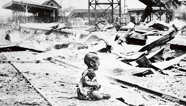 八一三事变,淞沪会战,王小亭,摄影记者,日本空袭下的孩子