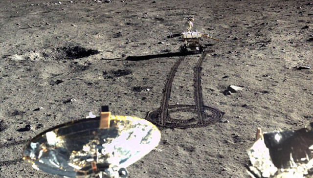 嫦娥三号,,月球照片,撞击坑