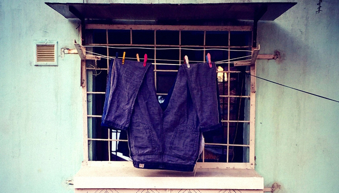 晾衣服,室外晾晒,洗衣日