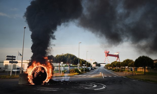 法国,炼油厂,罢工