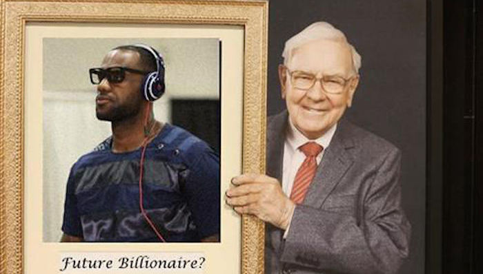 詹姆斯与巴菲特是忘年交 股神曾教篮球皇帝如何投资