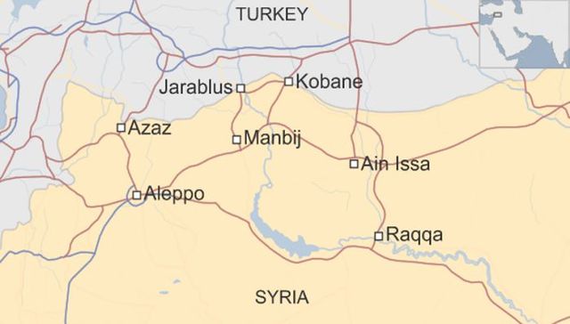 美国支持的武装人员攻占ISIS在叙利亚北部的重要据点