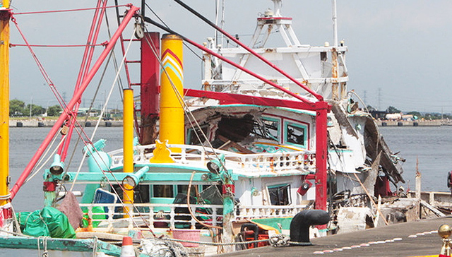 台军误射导弹打中渔船