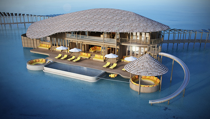 下半年马尔代夫最火热的度假村，秘诀是直通大海的水上滑梯