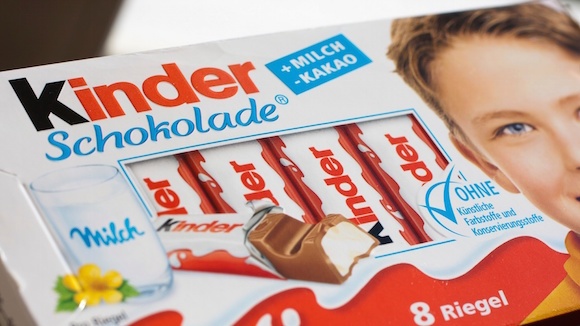 巧克力,健达,费列罗,癌物芳,香烃矿物油