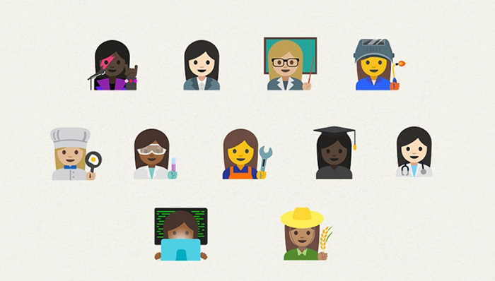 谷歌增添女性职业者表情