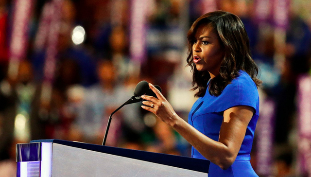 米歇尔“拯救”希拉里 被称为民主党“史上最佳第一夫人演讲”