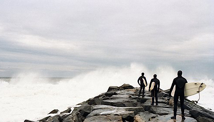 飓风,纽约,海滩,冲浪