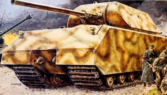 纳粹德军“傻大笨粗”的鼠式巨型坦克