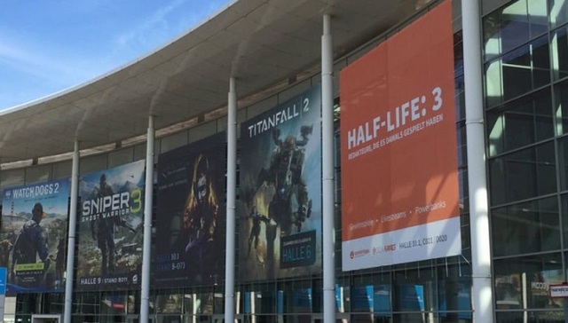 科隆游戏展上的“半条命3”海报 提醒我们已经等待这款游戏近十年了