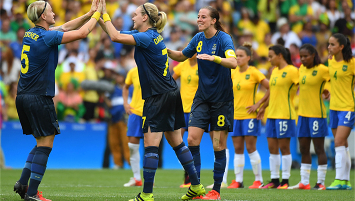 巴西女足,瑞典女足