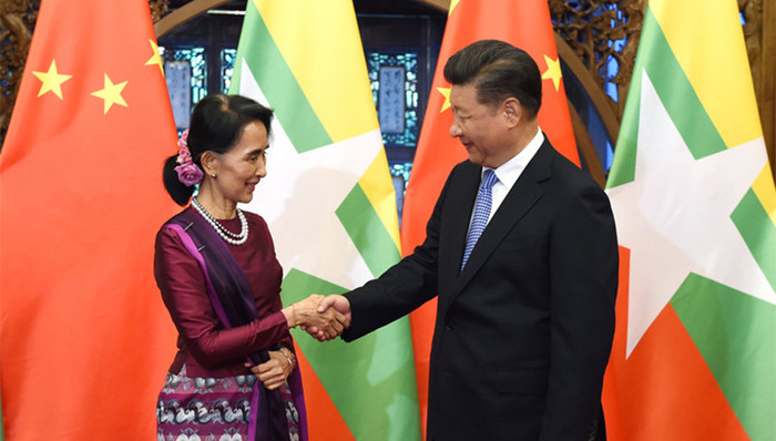 习近平,昂山素季,中缅关系