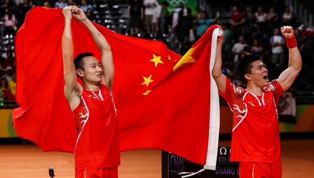 【里约早报】张楠/傅海峰摘得男双桂冠 女子20公里竞走刘虹封后