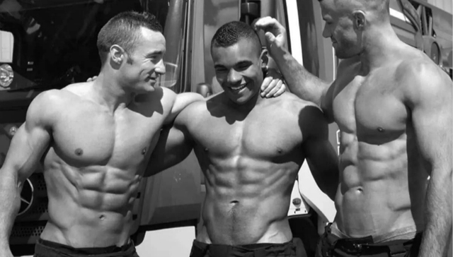 消防员,写真,日历,月历