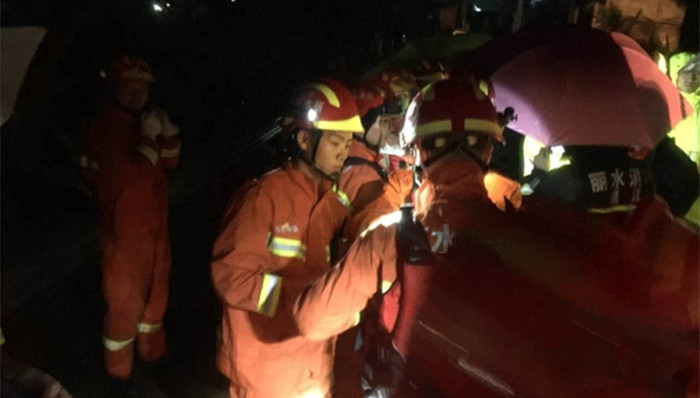 丽水,山体滑坡,民房