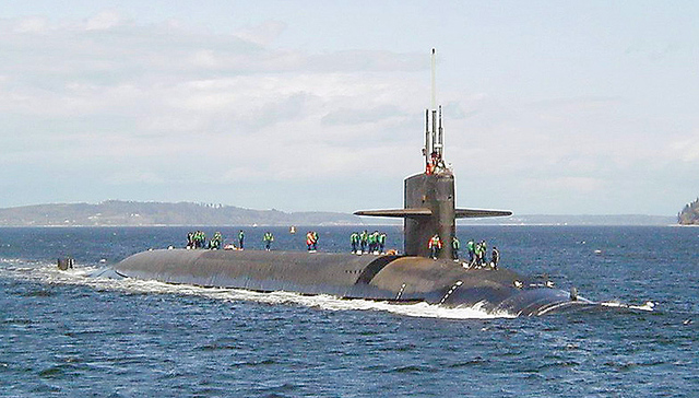 战略核潜艇,艇员,导弹发射管,俄亥俄,美媒,肯塔基,美军,潜射导弹,三叉戟,洲际弹道导弹