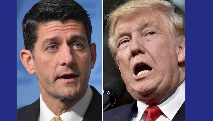 特朗普,瑞恩,共和党,分裂草根