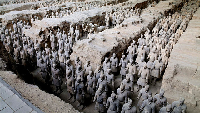 秦始皇兵马俑的设计可能受到了古希腊人的影响