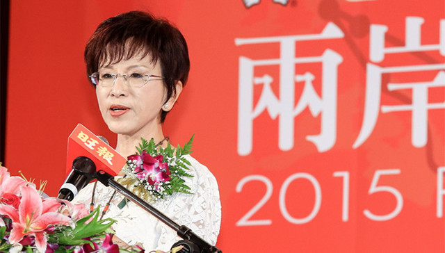 中国国民党,洪秀柱,安峰山,率团,主席,资料图片,国台办,发言人,10月,大陆