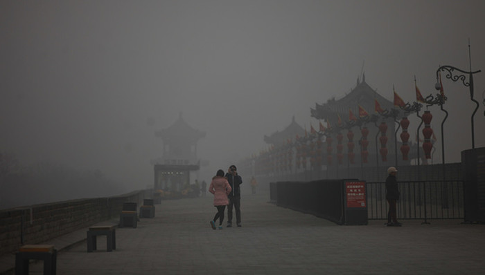 环保官员，空气采样,长安分局