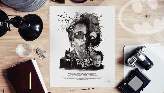 他把大导演都画成了水彩