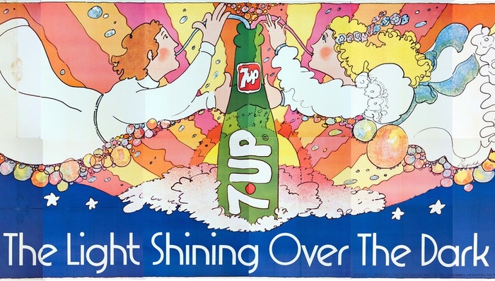 七喜,老海报,uncola,创意广告